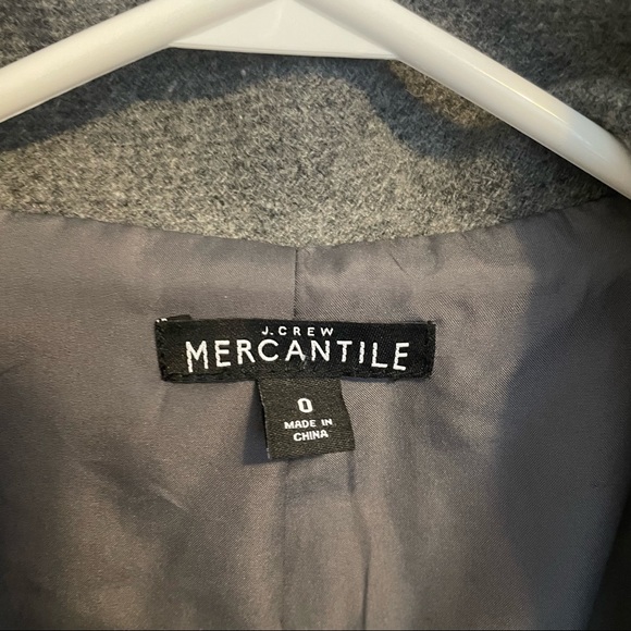 J.Crew city Coat Mercantile Grey jacket peacoat - Picture 9 of 9